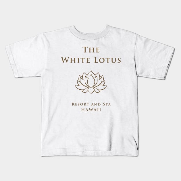 The White Lotus Series Hawaii Kids T-Shirt by aplinsky